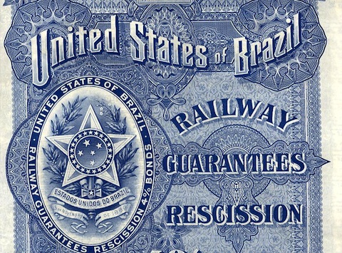 1901 Brazilian Railway Bond for &pound;500 / Rothschild Archive London